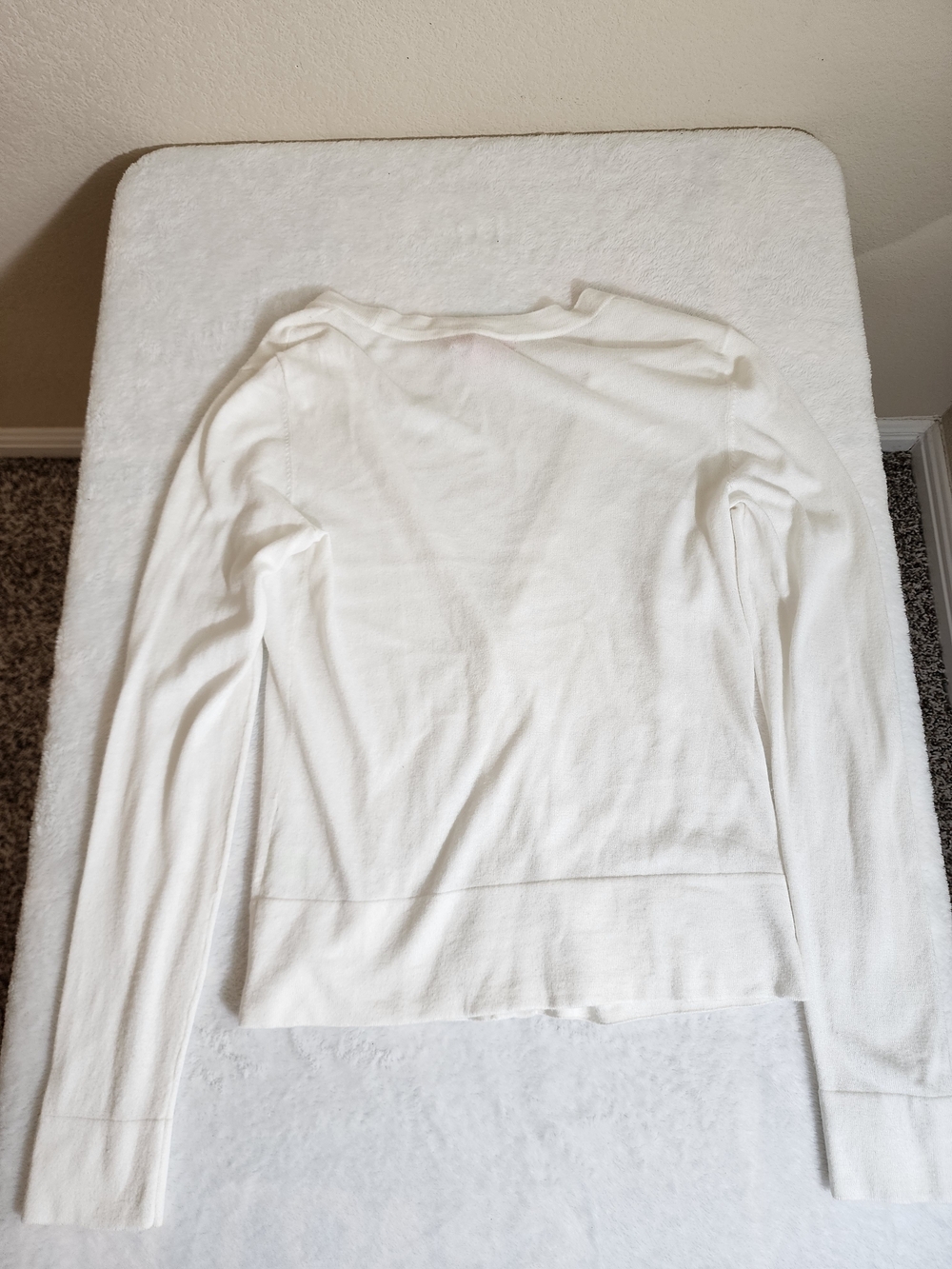 Lilly Pulitzer White Button Front V-Neck Cardigan Sweater Size Small - Picture 9 of 9